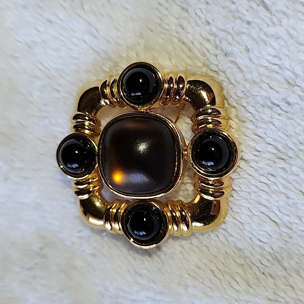 Vintage Monet.  Broach and Clip Earings as a set